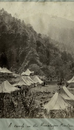 CAMP IN THE HIMALAYAS